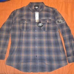 Darius Rucker Collection San Francisco 49ers Long Sleeve Flannel Shirt-XL(ss)